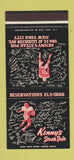 Matchbook Cover - Kenny's Steak Pub New York City Football Players 30 Stk SAMPLE