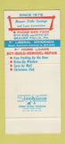 Matchbook Cover - Beaver Falls Savings and Loan PA 30 Stk SAMPLE