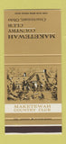 Matchbook Cover - Maketewah Country Club Cincinnati OH WEAR 30 Stk SAMPLE
