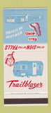 Matchbook Cover - Falls Trailers Fergus Falls MN Indian 30 Stk SAMPLE