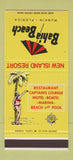Matchbook Cover - Bahia Beach Resort girlie Ruskin FL 30 Stk SAMPLE