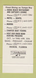 Matchbook Cover - Bahia Beach Resort girlie Ruskin FL 30 Stk SAMPLE