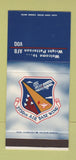 Matchbook Cover - Wright Patterson Air Force Base 2750th Wing 30 Stk SAMPLE