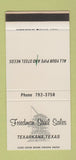 Matchbook Cover - Friedman Steel Sales Texarkana TX 30 Stk SAMPLE