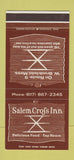 Matchbook Cover - Salem Cross Inn West Brookfield MA 30 Stk SAMPLE