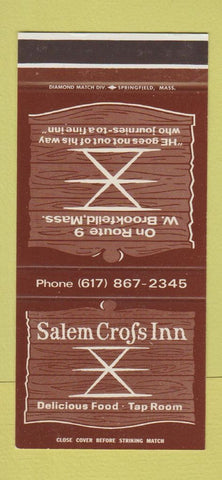 Matchbook Cover - Salem Cross Inn West Brookfield MA 30 Stk SAMPLE