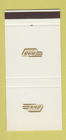 Matchbook Cover - RAS Aircraft Sales Allentown Reading PA 30 Stk SAMPLE