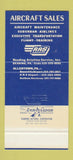 Matchbook Cover - RAS Aircraft Sales Allentown Reading PA 30 Stk SAMPLE