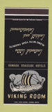 Matchbook Cover - Ramada Viking Room Champaign IL 30 Stk SAMPLE