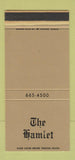 Matchbook Cover - Hamlet Restaurant Carol Stream IL WEAR 30 Stk SAMPLE