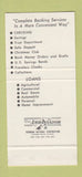 Matchbook Cover - Champaign National Bank IL 30 Stk SAMPLE