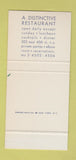 Matchbook Cover - Baccara Restaurant New York City 30 Stk SAMPLE
