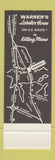 Matchbook Cover - Warren's Lobster House Kittery ME SAMPLE