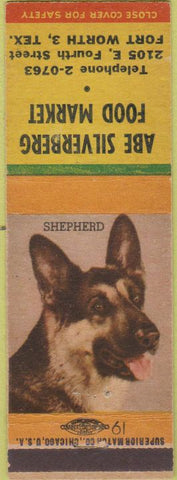 Matchbook Cover - Silverberg Food Market Fort Worth TX Shepherd