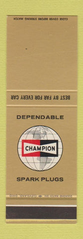 Matchbook Cover - Champion Spark Plugs SAMPLE