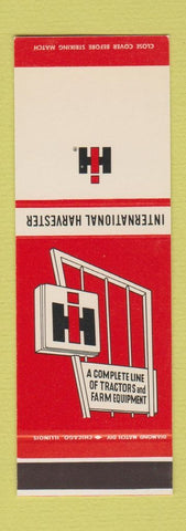 Matchbook Cover - International Harvester Tractors  SAMPLE