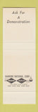 Matchbook Cover - International Harvester Tractors  SAMPLE