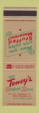 Matchbook Cover - Toney's Spaghetti House New Orleans LA SAMPLE