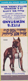 Matchbook Cover - Fitz's Newstand Battle Creck MI Boxer