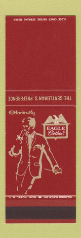 Matchbook Cover - Eagle Men's Clothes SAMPLE