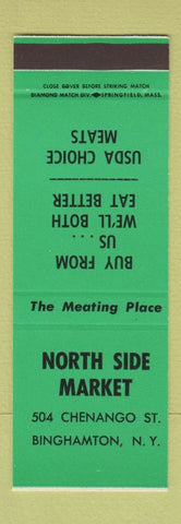 Matchbook Cover - North Side Market Binghamton NY SAMPLE