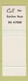 Matchbook Cover - North Side Market Binghamton NY SAMPLE