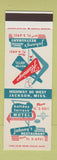 Matchbook Cover - Holiday Terrace Motel Johnny's Restaurant Jackson MS SAMPLE