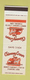 Matchbook Cover - Chimney Corner Inn Stamford CT SAMPLE