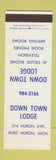 Matchbook Cover - Down Town Lodge Port Huron MI SAMPLE