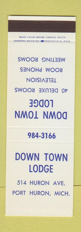 Matchbook Cover - Down Town Lodge Port Huron MI SAMPLE