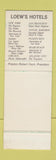 Matchbook Cover - City Squire Motor Inn New York City SAMPLE