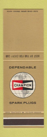Matchbook Cover - Champion Spark Plugs GOLD SAMPLE