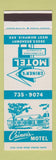 Matchbook Cover - Criner's Motel West Memphis AR SAMPLE