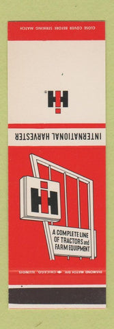 Matchbook Cover - International Harvester Tractors Ask for Demonstration SAMPLE