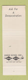 Matchbook Cover - International Harvester Tractors Ask for Demonstration SAMPLE