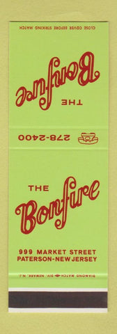 Matchbook Cover - The Bonfie Paterson NJ SAMPLE