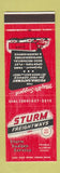 Matchbook Cover - Sturm Trucking Peoria IL SAMPLE
