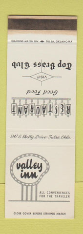 Matchbook Cover - Valley Inn Tulsa OK WEAR SAMPLE