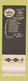 Matchbook Cover - Valley Inn Tulsa OK WEAR SAMPLE