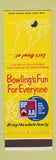 Matchbook Cover - Bowling BPAA SAMPLE