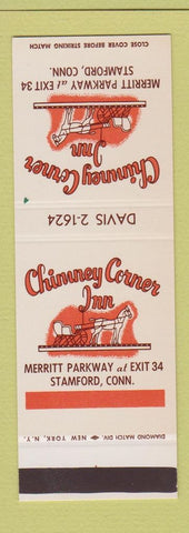 Matchbook Cover - Chimney Corner Inn Stamford CT restaurant? SAMPLE