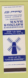 Matchbook Cover - Pughkeepsie Savings Bank NY SAMPLE