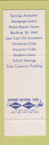 Matchbook Cover - Pughkeepsie Savings Bank NY SAMPLE