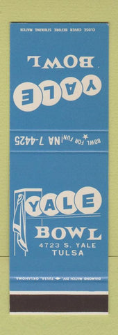 Matchbook Cover - Yale Bowling Tulsa OK SAMPLE