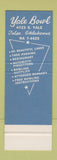 Matchbook Cover - Yale Bowling Tulsa OK SAMPLE