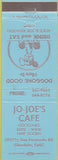 Matchbook Cover - Jo Joe's Cafe Glendale CA blue