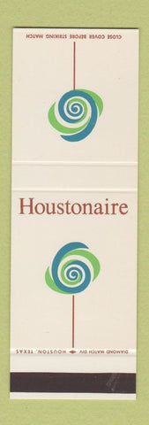 Matchbook Cover - Houstonaire Houston TX Motor Inn SAMPLE