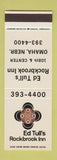 Matchbook Cover - Ed Tull's Rockbrook Inn Omaha NE SAMPLE