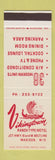 Matchbook Cover - Vikingtown Ranch Motel Madison WI viking SAMPLE