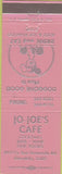 Matchbook Cover - Jo Joe's Cafe Glendale CA pink